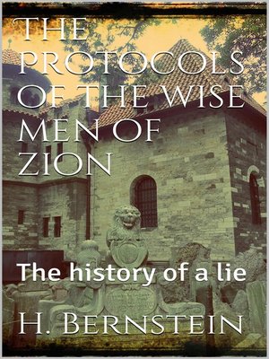 cover image of The Protocols of the Wise Men of Zion